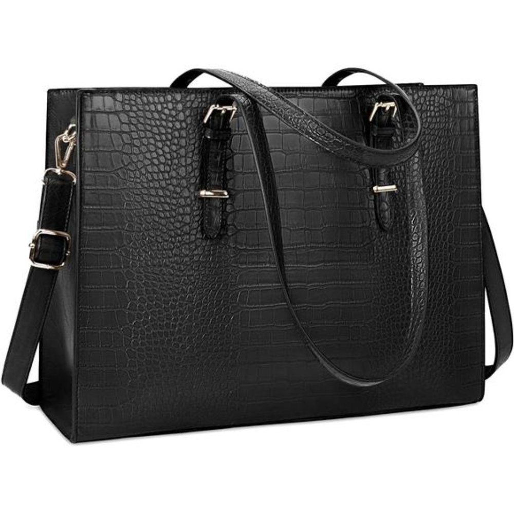 Laptop Bag for Women 15.6 inch Laptop Tote Bag Leather Classy Computer Briefcase